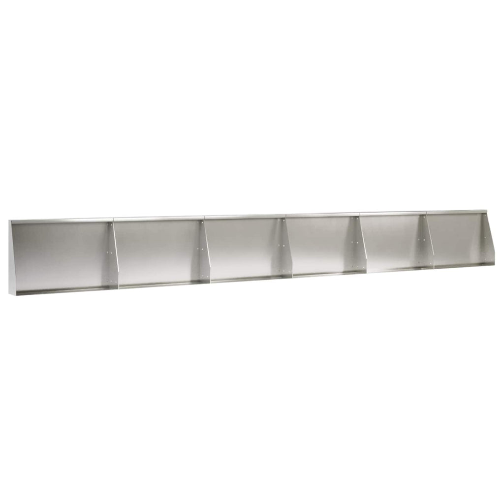 vidaXL Mur oporowy 6 szt. 60 x 12 x 50 cm Stal nierdzewna srebrny