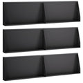 vidaXL Mur oporowy 6 szt. 80 x 12 x 30 cm Stal Czarny