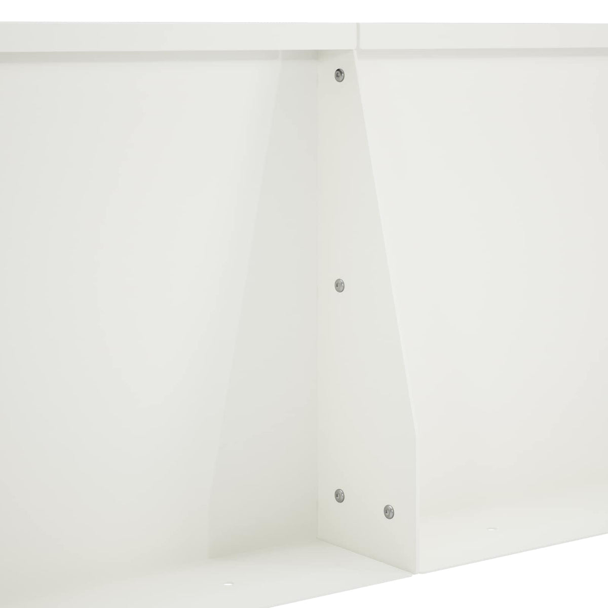 vidaXL Mur oporowy 6 szt. 80 x 12 x 30 cm Stal Biały