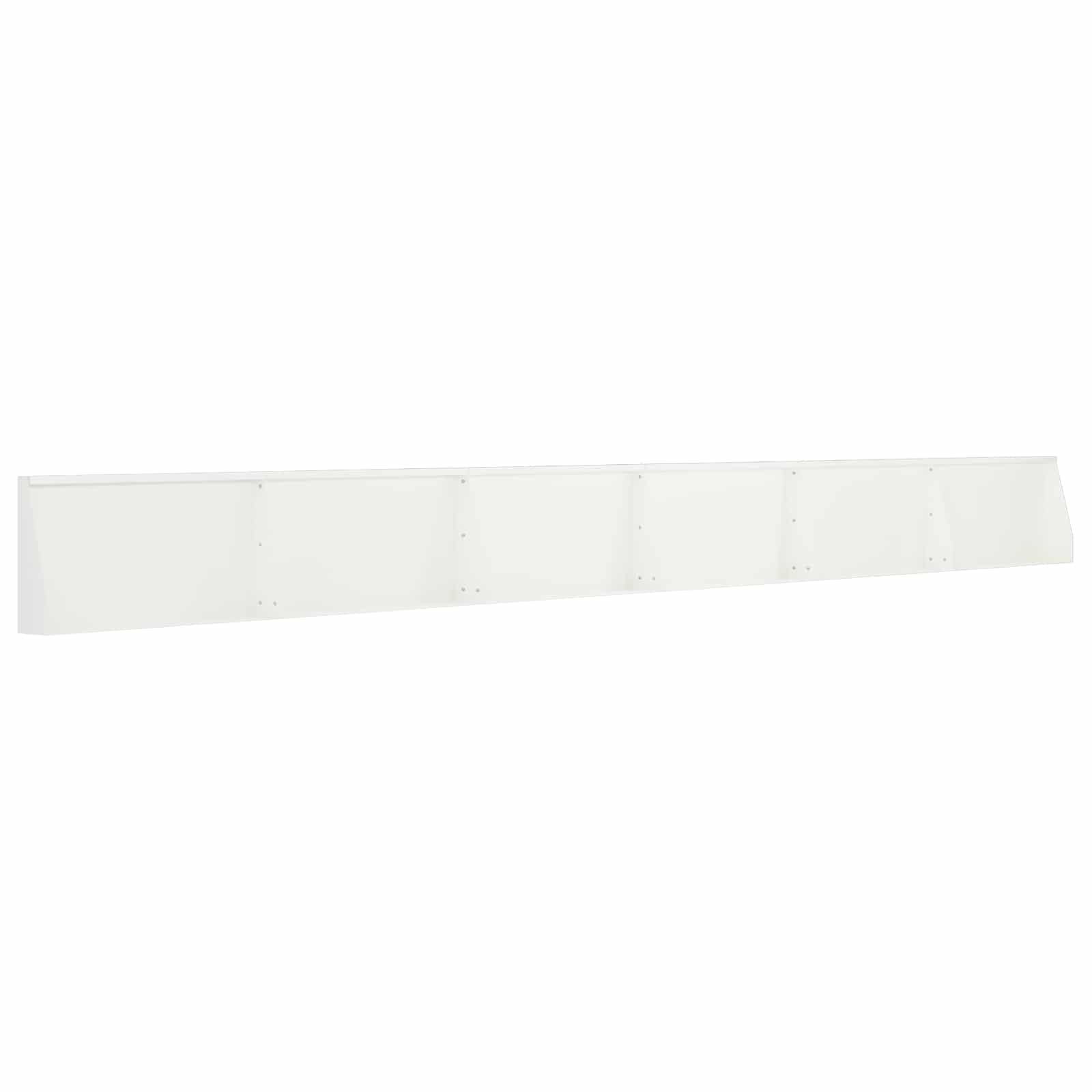 vidaXL Mur oporowy 6 szt. 80 x 12 x 30 cm Stal Biały