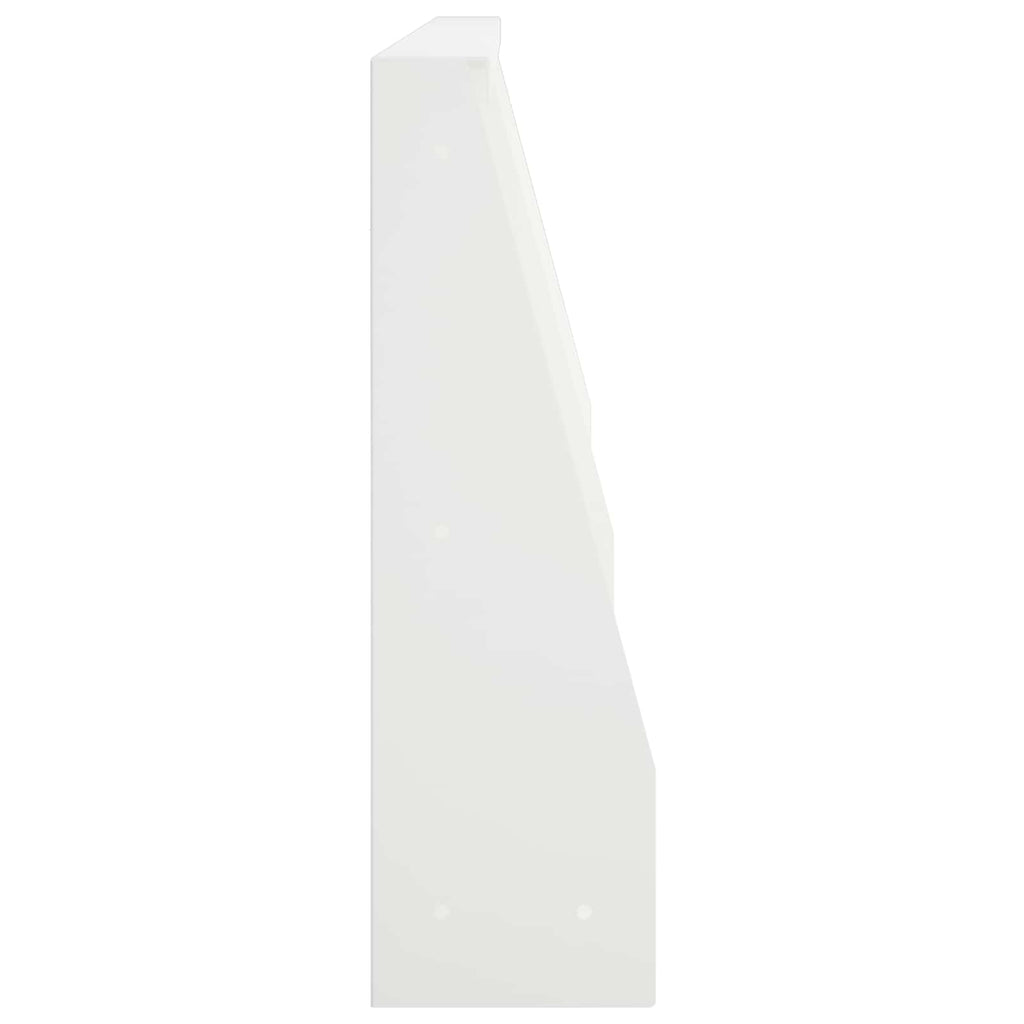 vidaXL Mur oporowy 6 szt. 80 x 12 x 30 cm Stal Biały