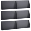 vidaXL Mur oporowy 6 szt. 80 x 12 x 30 cm Stal antracytowy