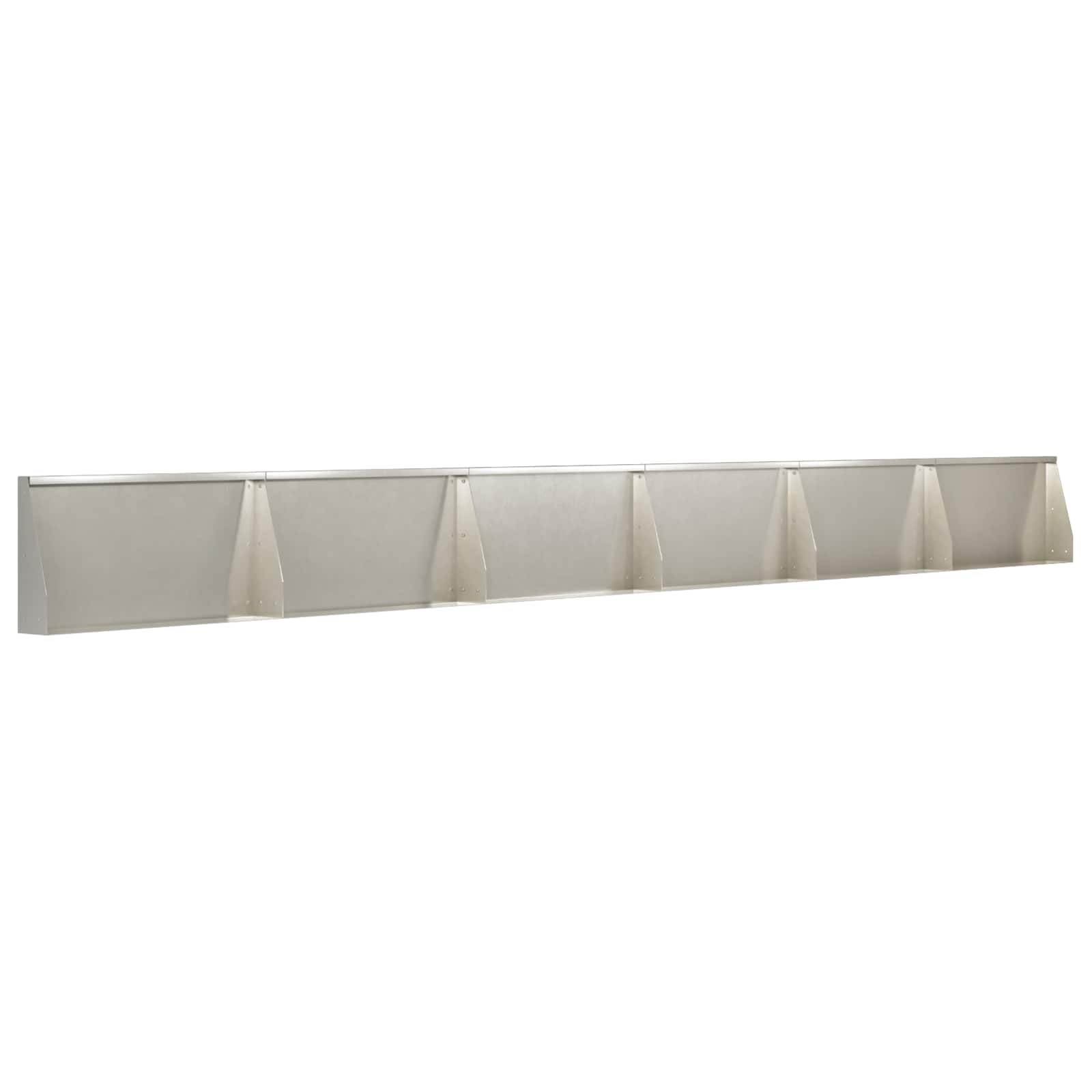 vidaXL Mur oporowy 6 szt. 80 x 12 x 30 cm Stal nierdzewna srebrny