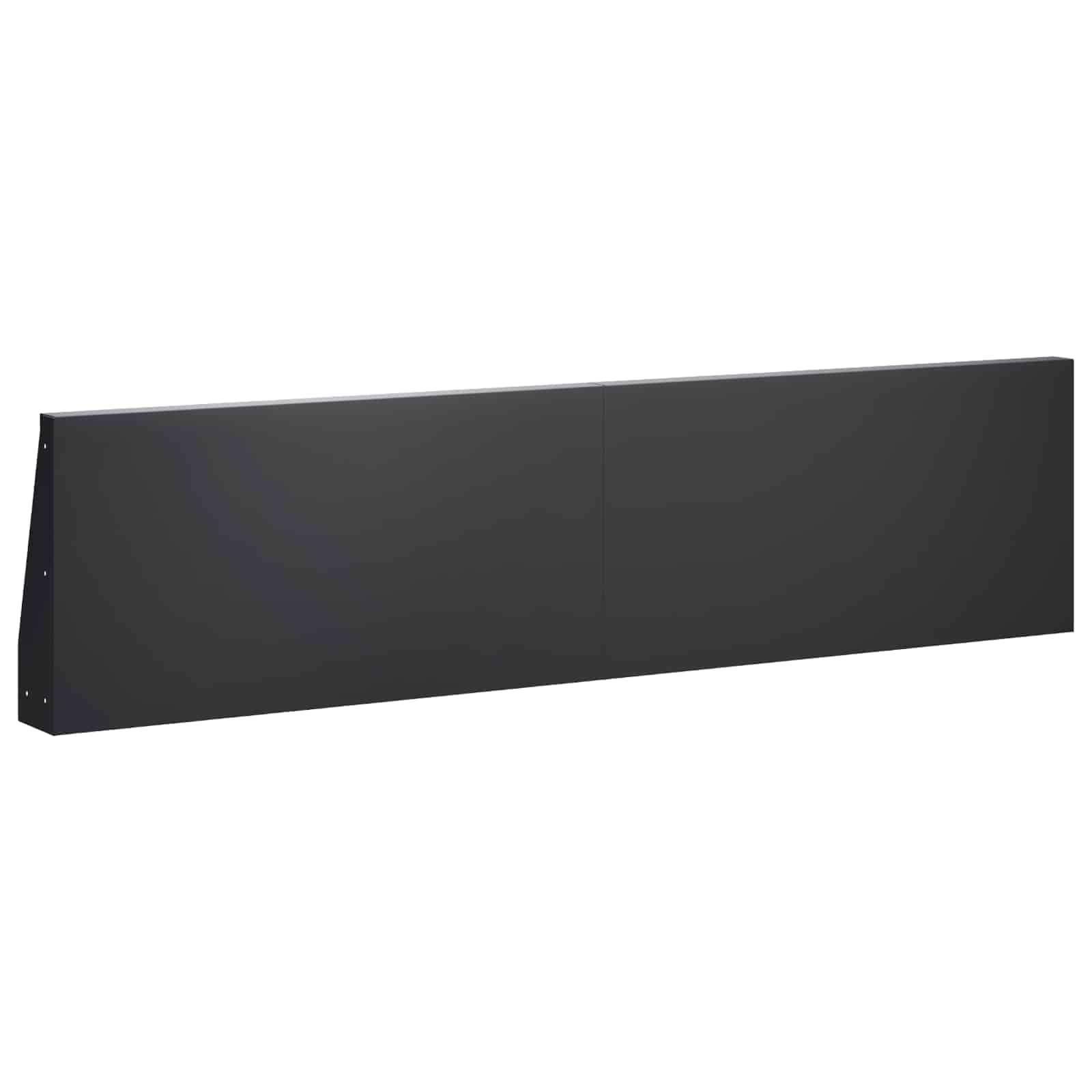 vidaXL Mur oporowy 6 szt. 80 x 12 x 40 cm Stal Czarny
