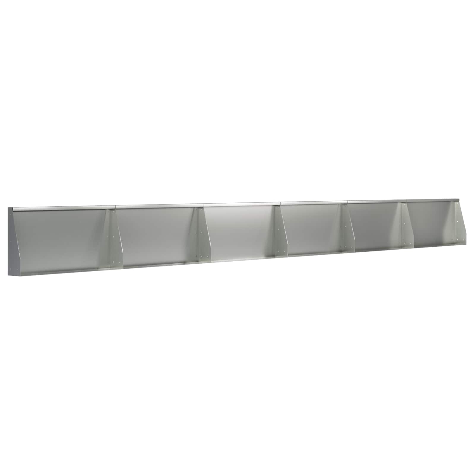 vidaXL Mur oporowy 6 szt. 80 x 12 x 40 cm Stal ocynkowana srebrny