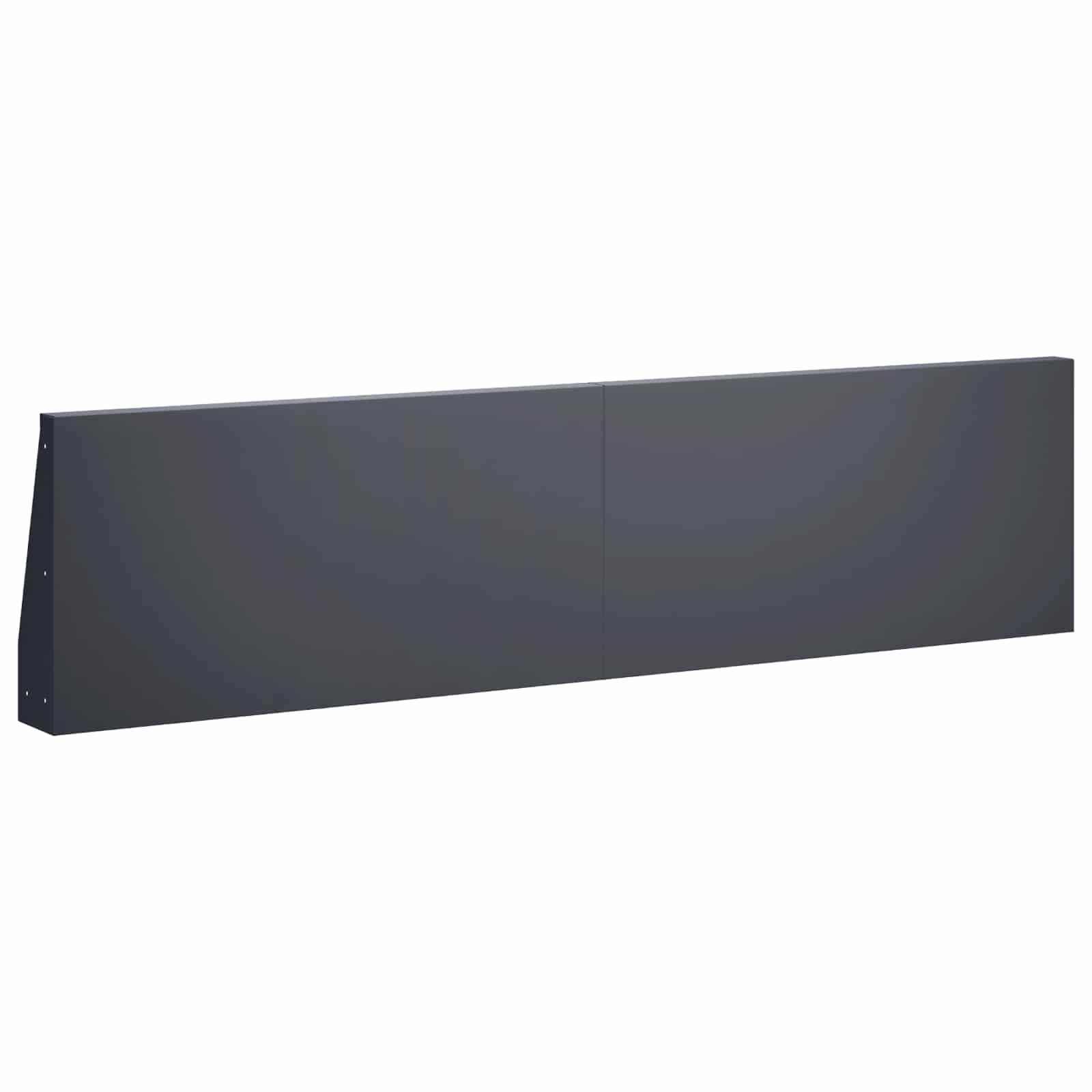 vidaXL Mur oporowy 6 szt. 80 x 12 x 50 cm Stal antracytowy