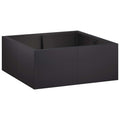 vidaXL Mur oporowy 4 szt. 100 x 100 x 30 cm Stal Czarny