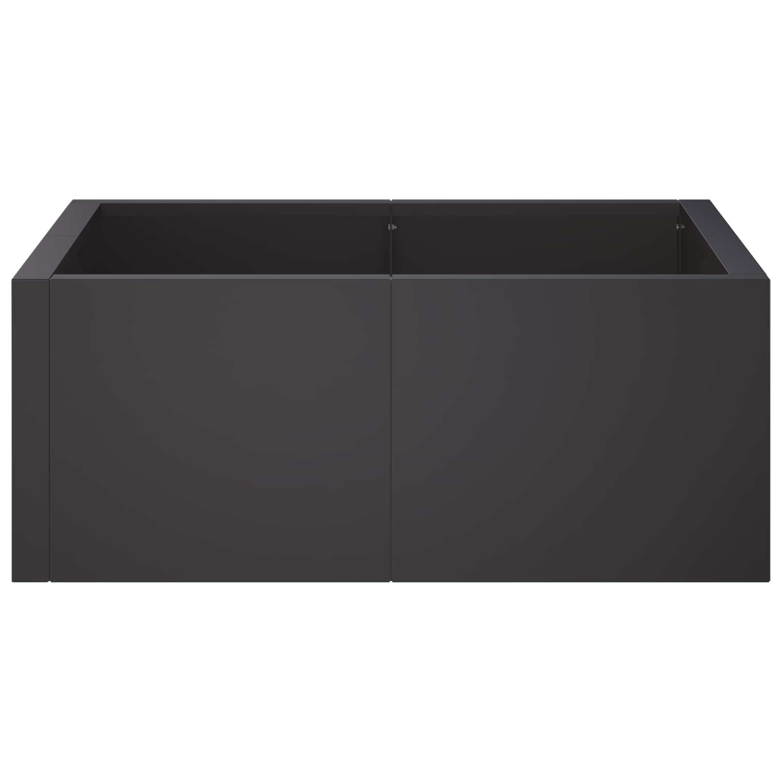 vidaXL Mur oporowy 4 szt. 100 x 100 x 30 cm Stal Czarny