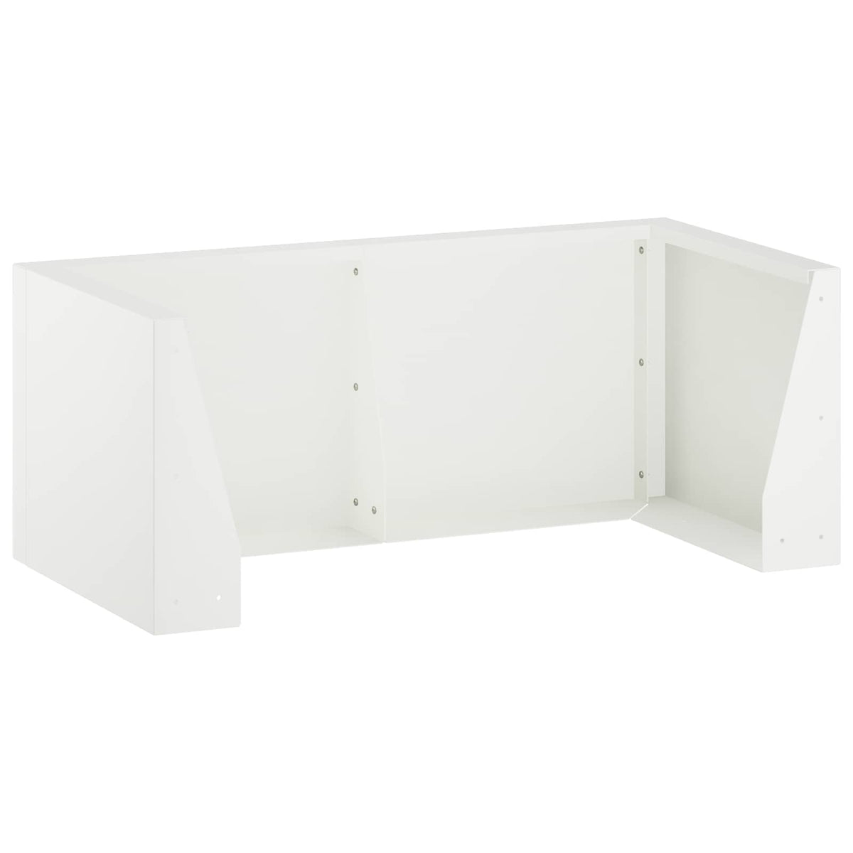 vidaXL Mur oporowy 4 szt. 100 x 100 x 30 cm Stal Biały