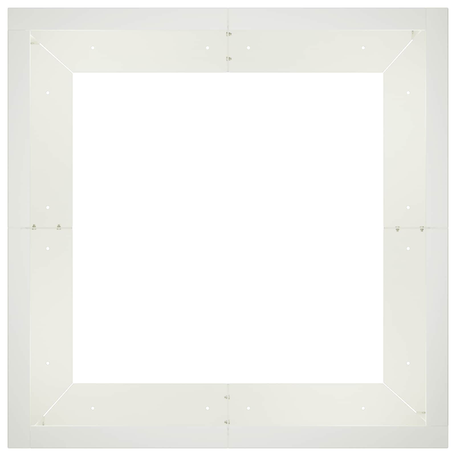 vidaXL Mur oporowy 4 szt. 100 x 100 x 30 cm Stal Biały