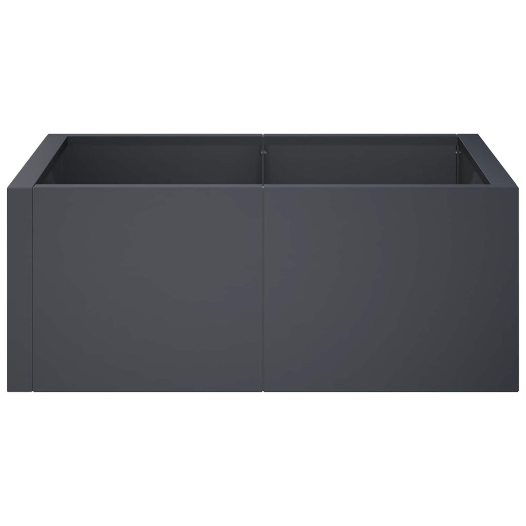 vidaXL Mur oporowy 4 szt. 100 x 100 x 30 cm Stal antracytowy
