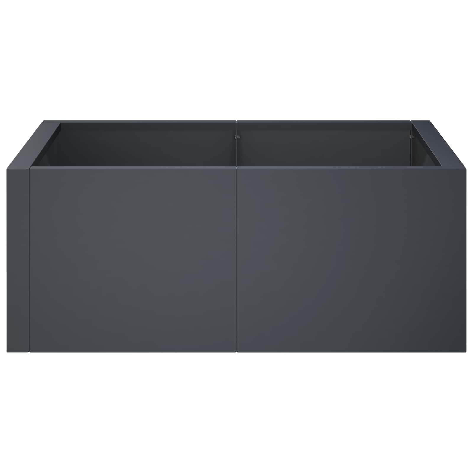 vidaXL Mur oporowy 4 szt. 100 x 100 x 30 cm Stal antracytowy