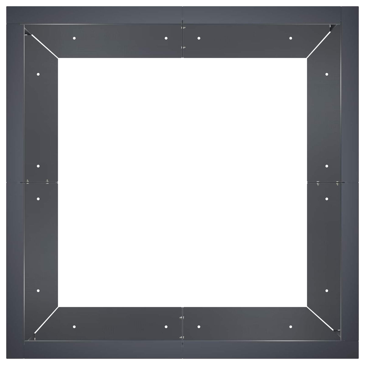 vidaXL Mur oporowy 4 szt. 100 x 100 x 30 cm Stal antracytowy