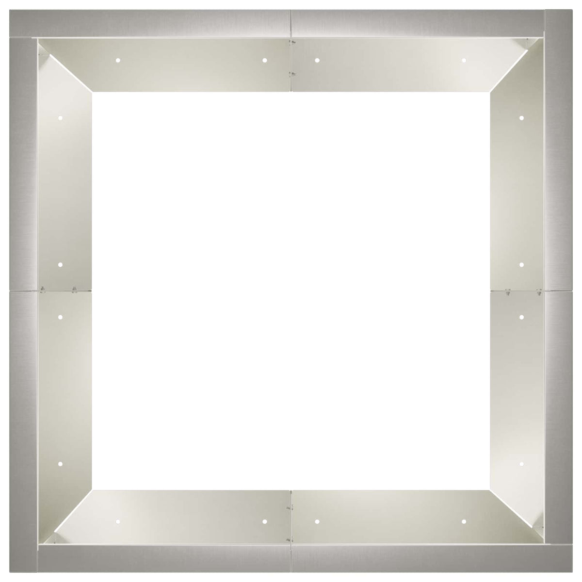 vidaXL Mur oporowy 4 szt. 100 x 100 x 30 cm Stal nierdzewna srebrny