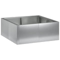 vidaXL Mur oporowy 4 szt. 100 x 100 x 30 cm Stal ocynkowana srebrny