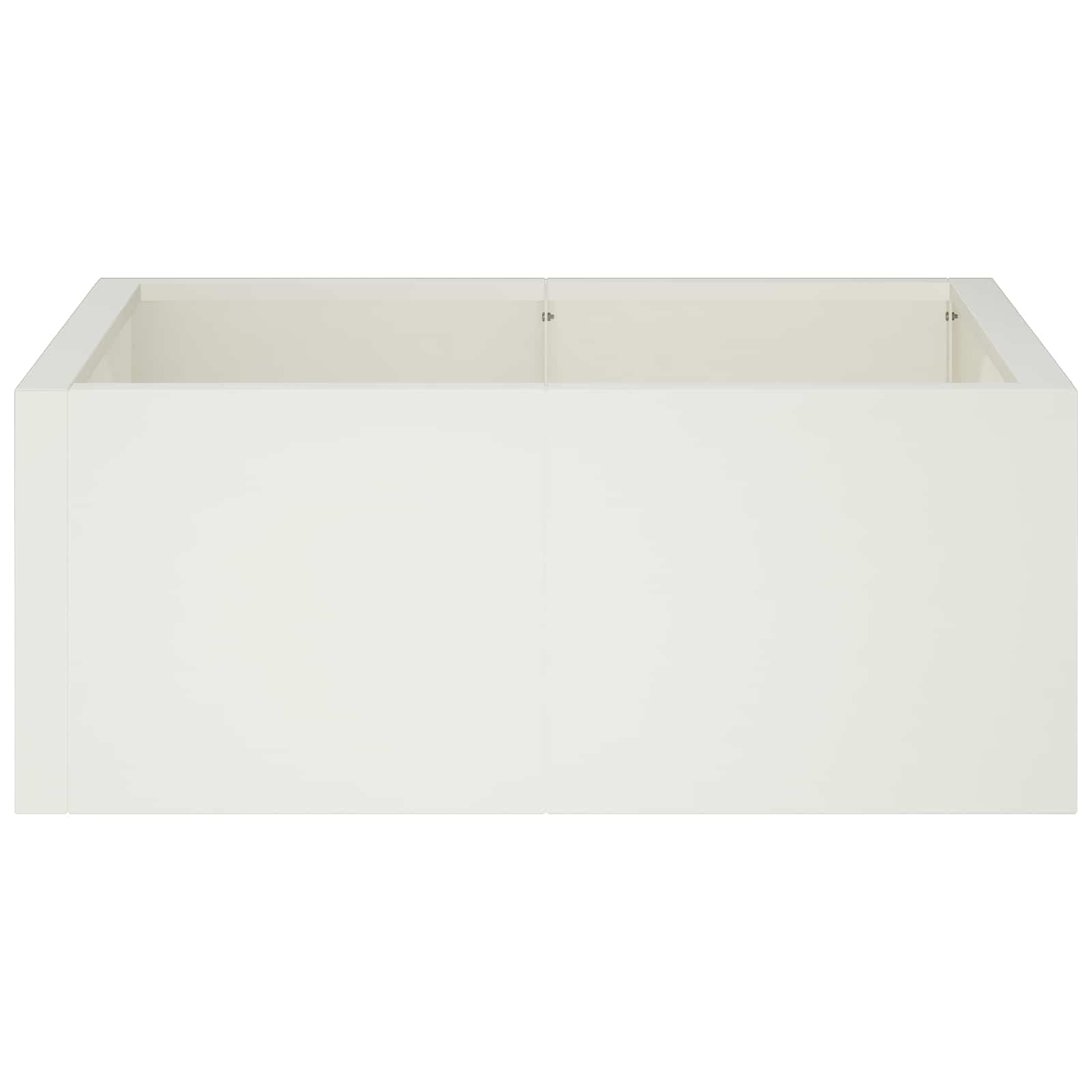 vidaXL Mur oporowy 4 szt. 100 x 100 x 40 cm Stal Biały