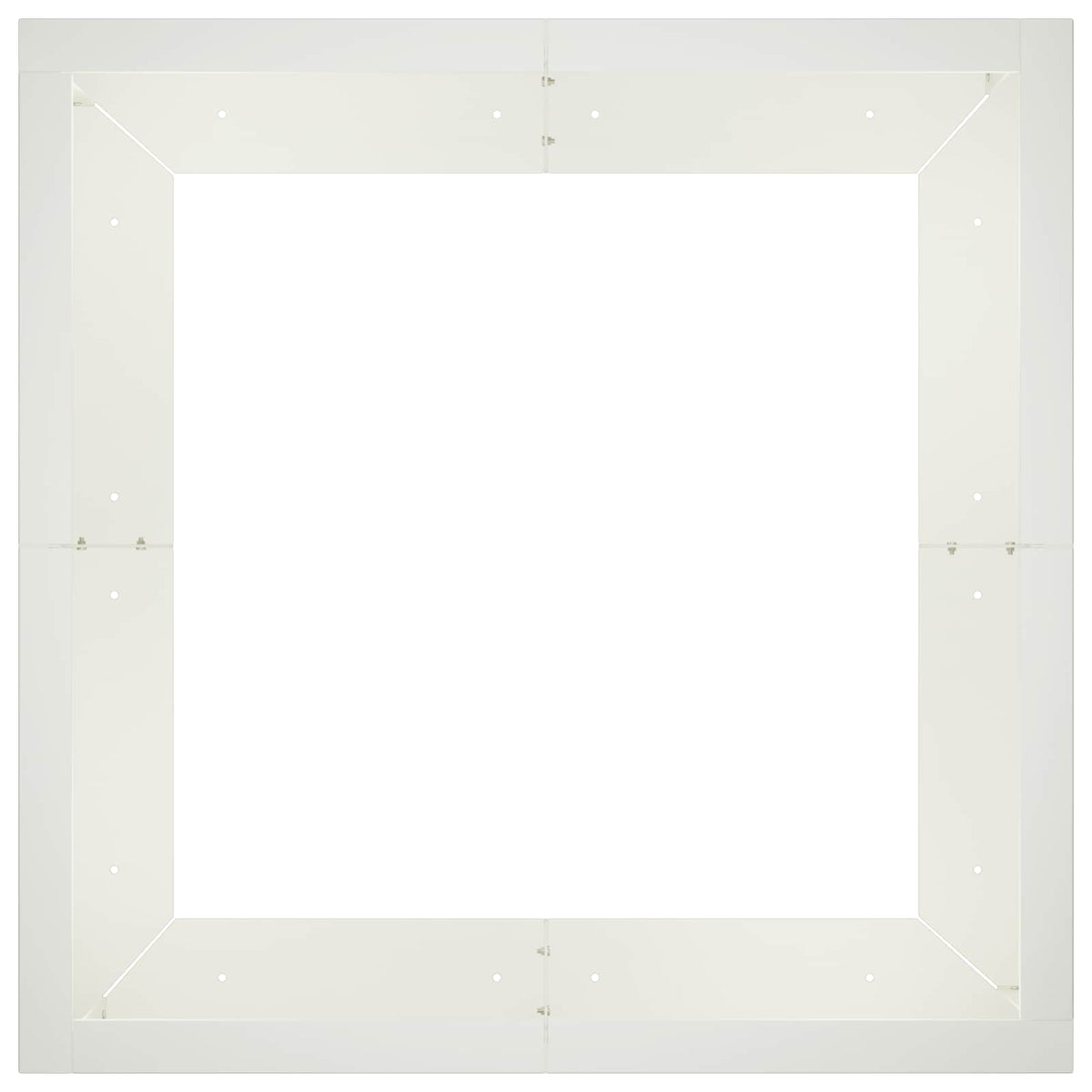 vidaXL Mur oporowy 4 szt. 100 x 100 x 40 cm Stal Biały