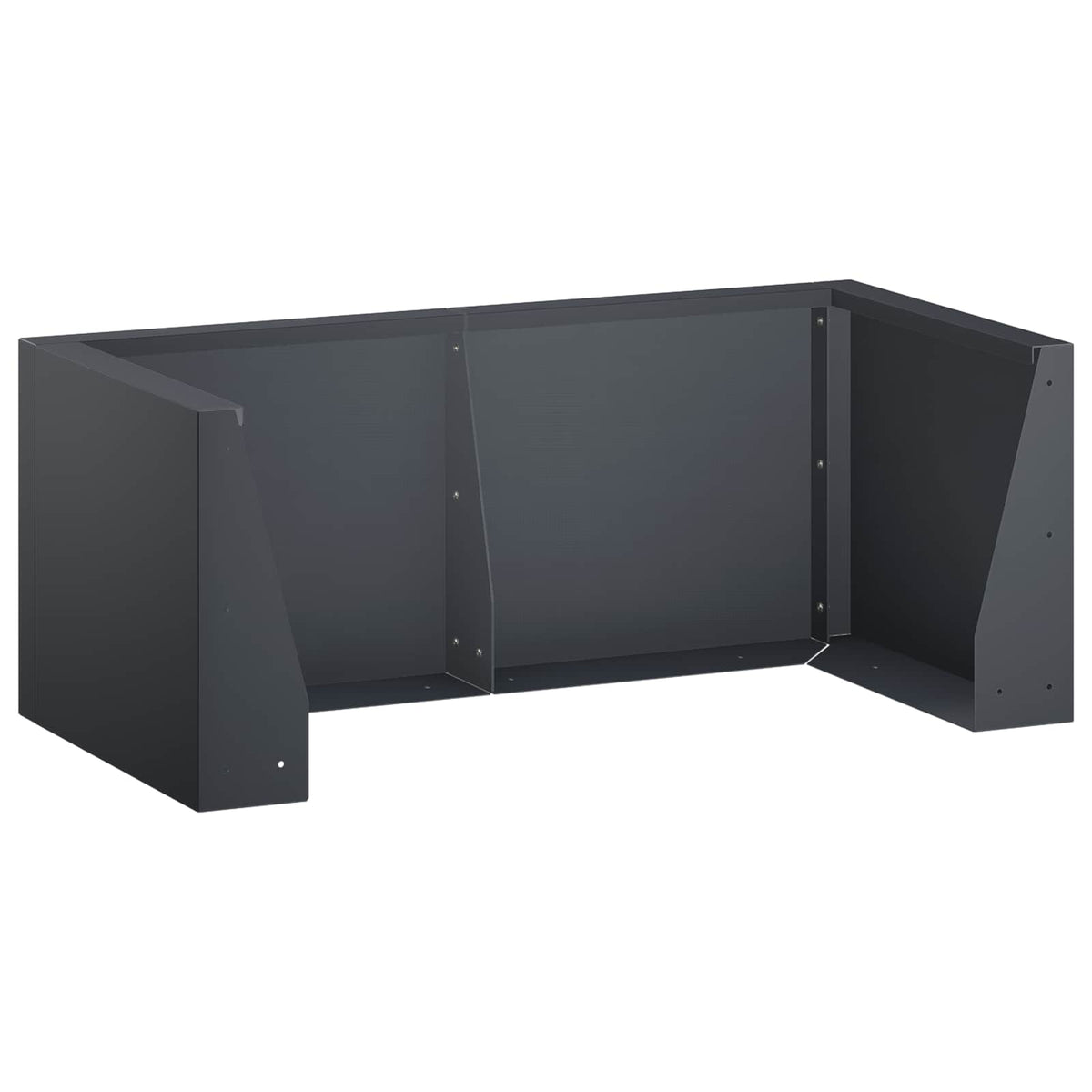 vidaXL Mur oporowy 4 szt. 100 x 100 x 40 cm Stal antracytowy