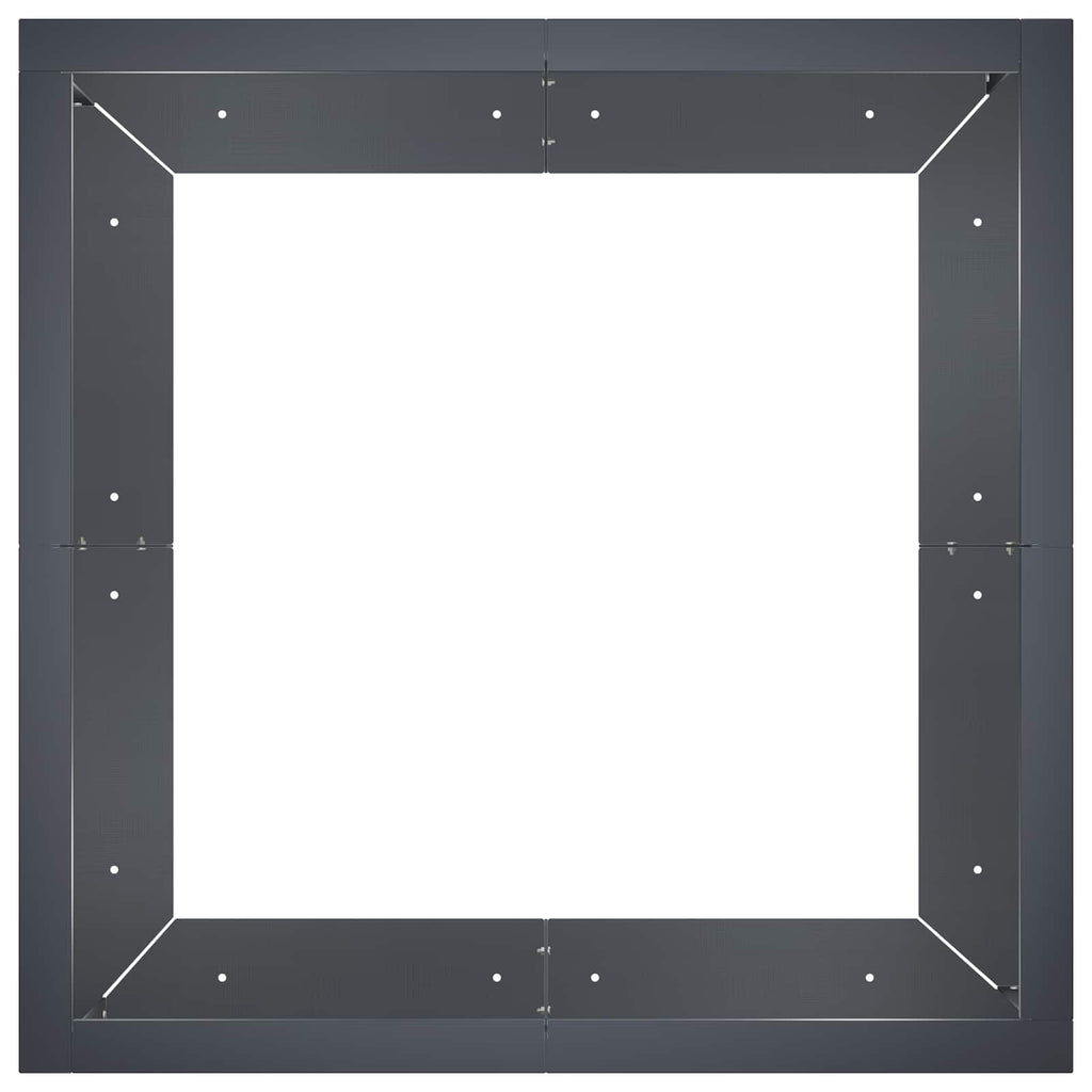 vidaXL Mur oporowy 4 szt. 100 x 100 x 40 cm Stal antracytowy