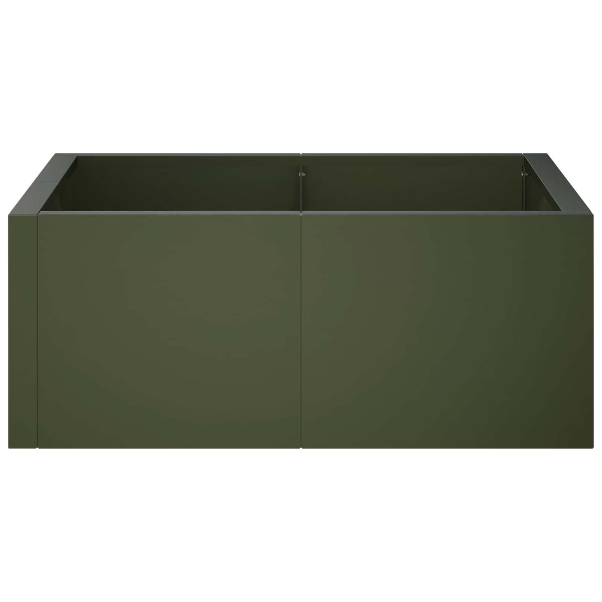 vidaXL Mur oporowy 4 szt. 100 x 100 x 40 cm Stal Oliwkowy zielony