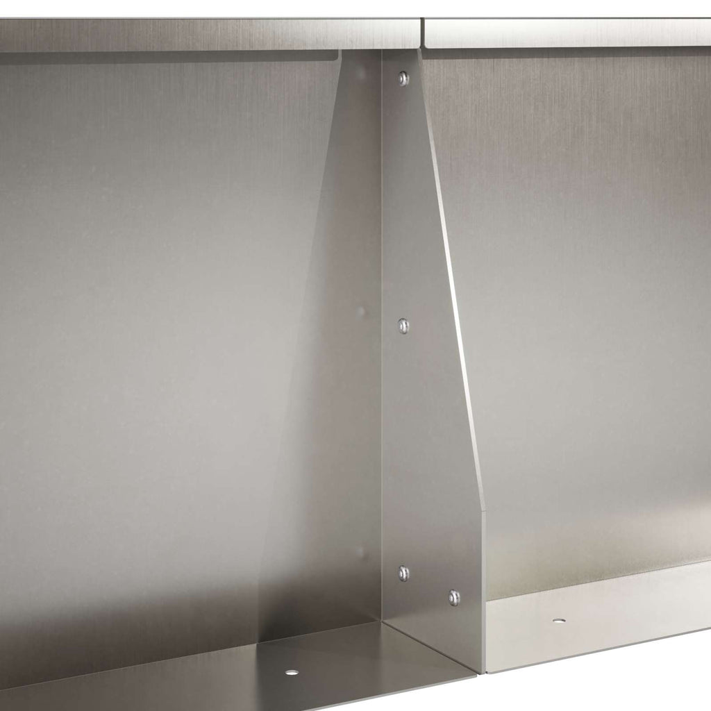 vidaXL Mur oporowy 4 szt. 100 x 100 x 40 cm Stal nierdzewna srebrny