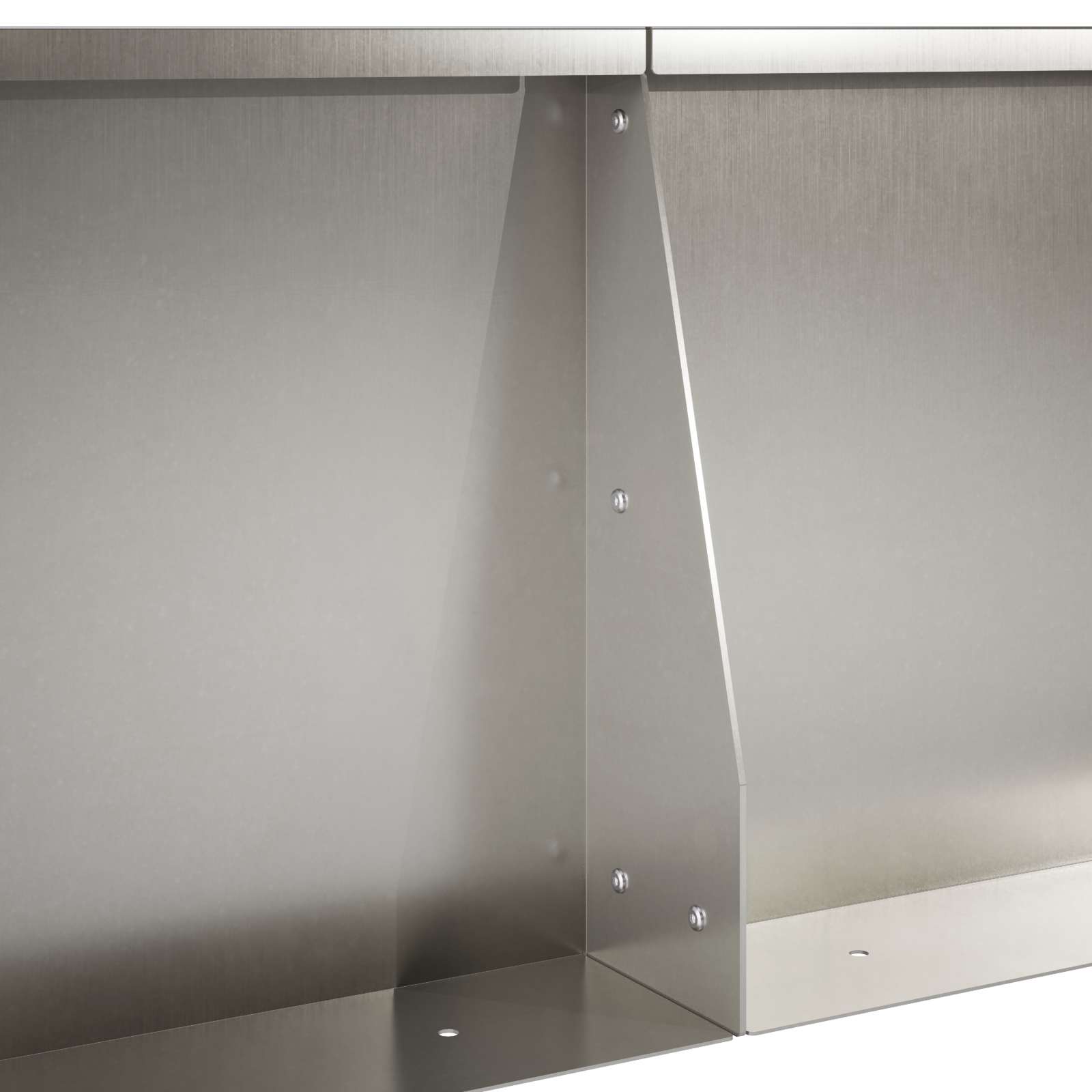 vidaXL Mur oporowy 4 szt. 100 x 100 x 40 cm Stal nierdzewna srebrny