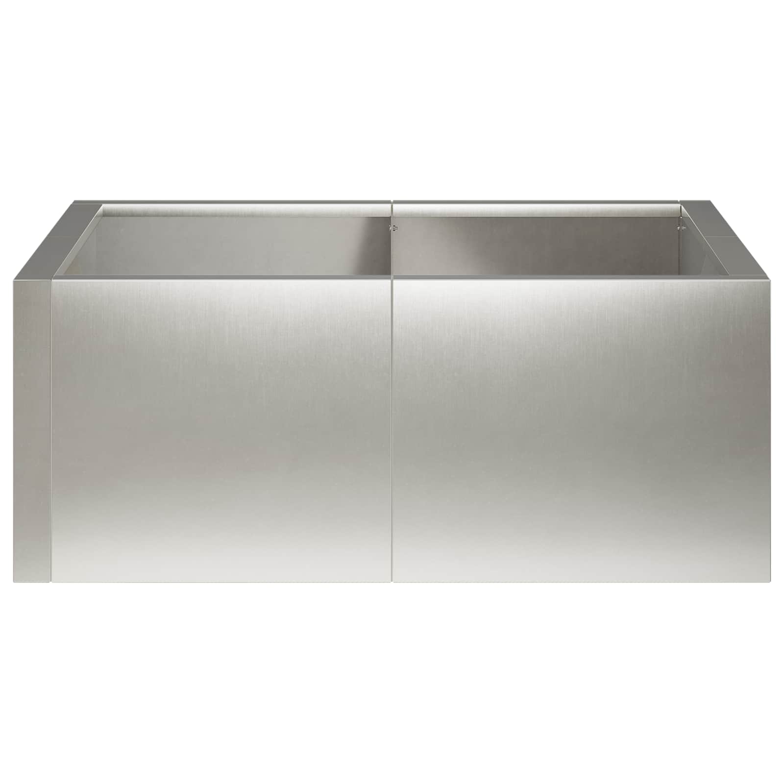 vidaXL Mur oporowy 4 szt. 100 x 100 x 40 cm Stal nierdzewna srebrny