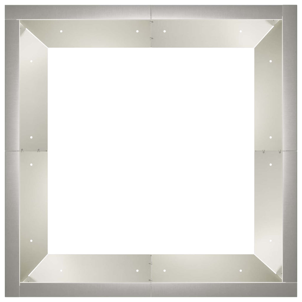 vidaXL Mur oporowy 4 szt. 100 x 100 x 40 cm Stal nierdzewna srebrny