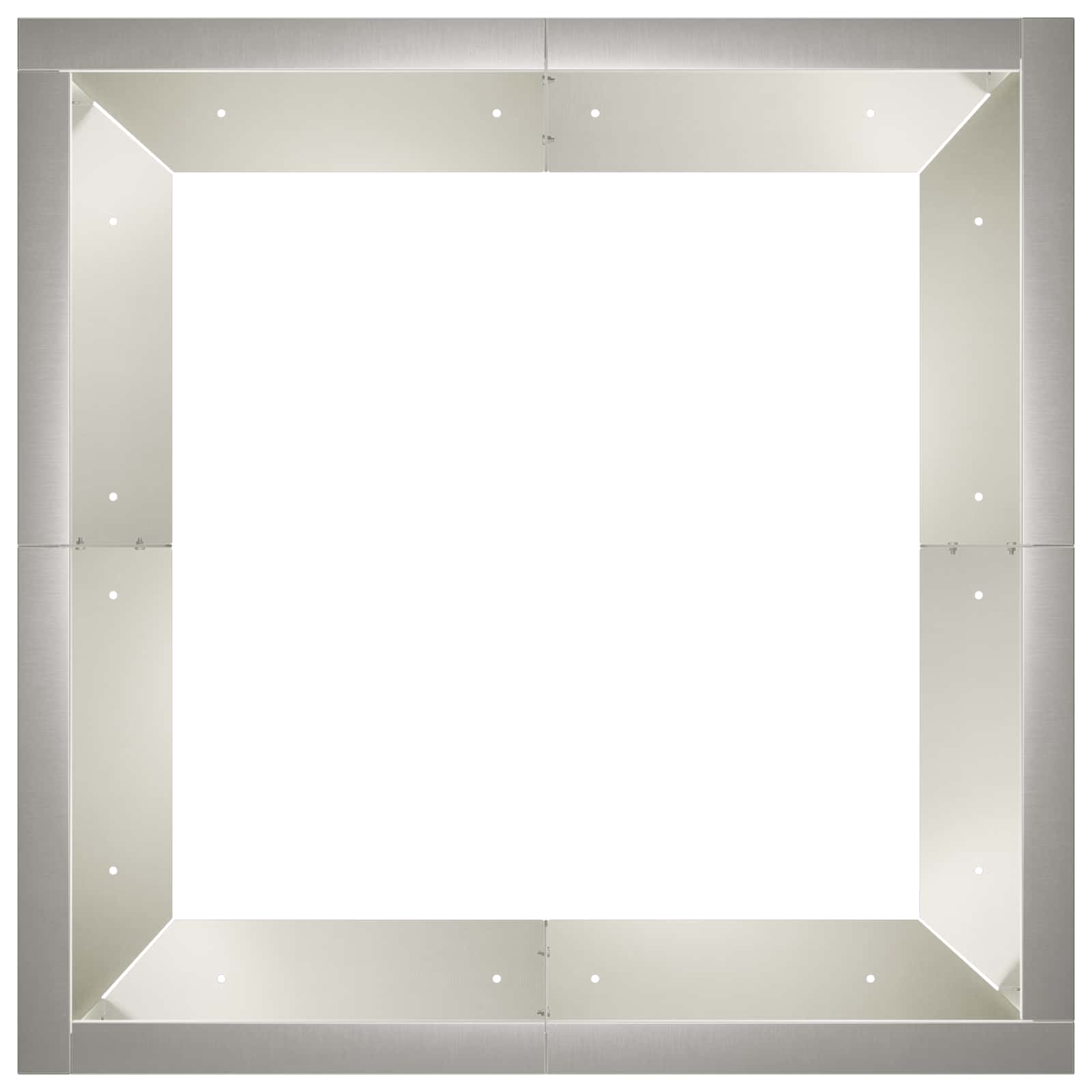 vidaXL Mur oporowy 4 szt. 100 x 100 x 40 cm Stal nierdzewna srebrny