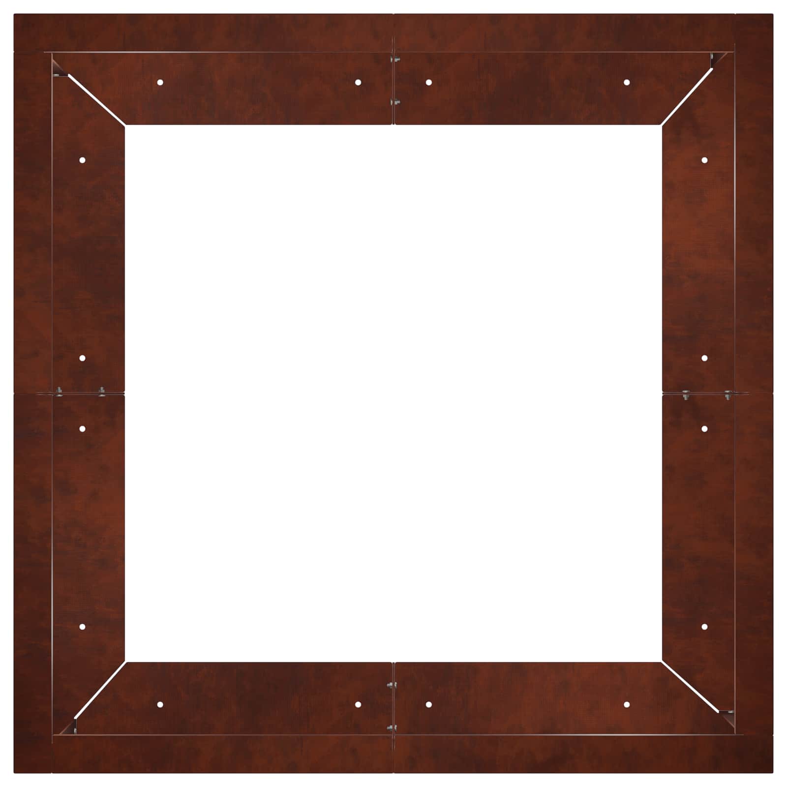 vidaXL Mur oporowy 4 szt. 100 x 100 x 40 cm Stal kortenowska Rdzawy