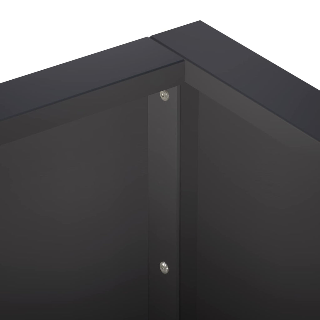 vidaXL Mur oporowy 4 szt. 100 x 100 x 50 cm Stal Czarny