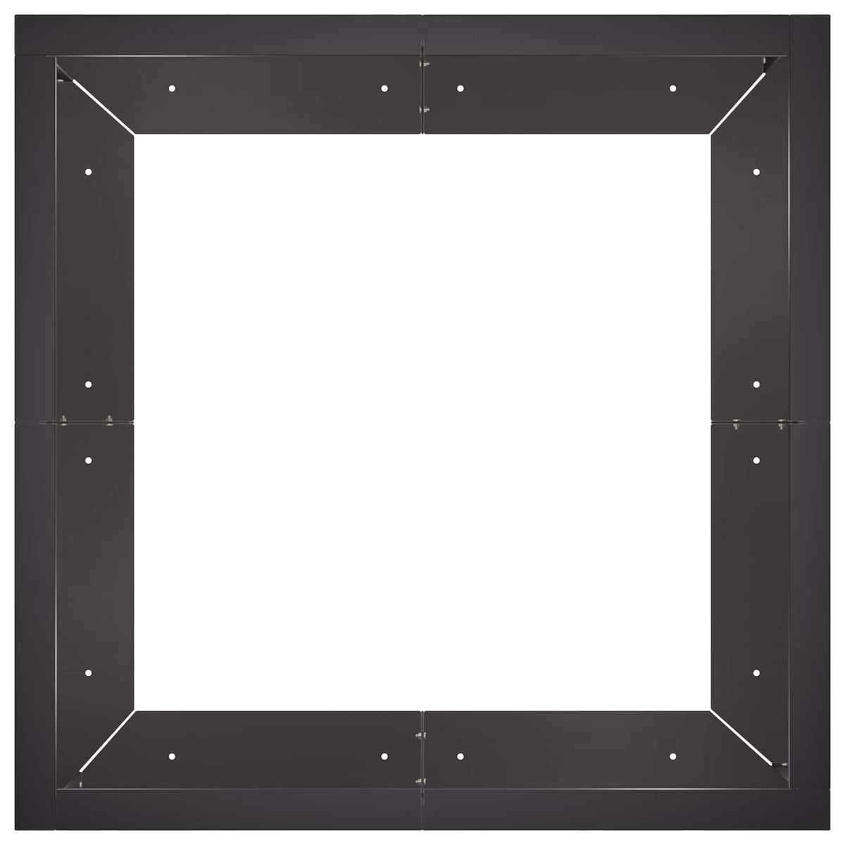vidaXL Mur oporowy 4 szt. 100 x 100 x 50 cm Stal Czarny
