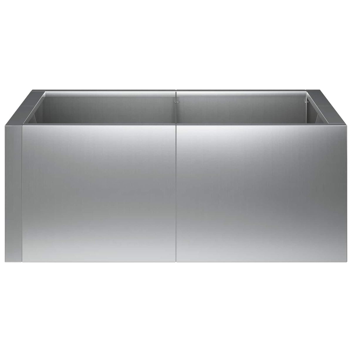 vidaXL Mur oporowy 4 szt. 100 x 100 x 50 cm Stal ocynkowana srebrny