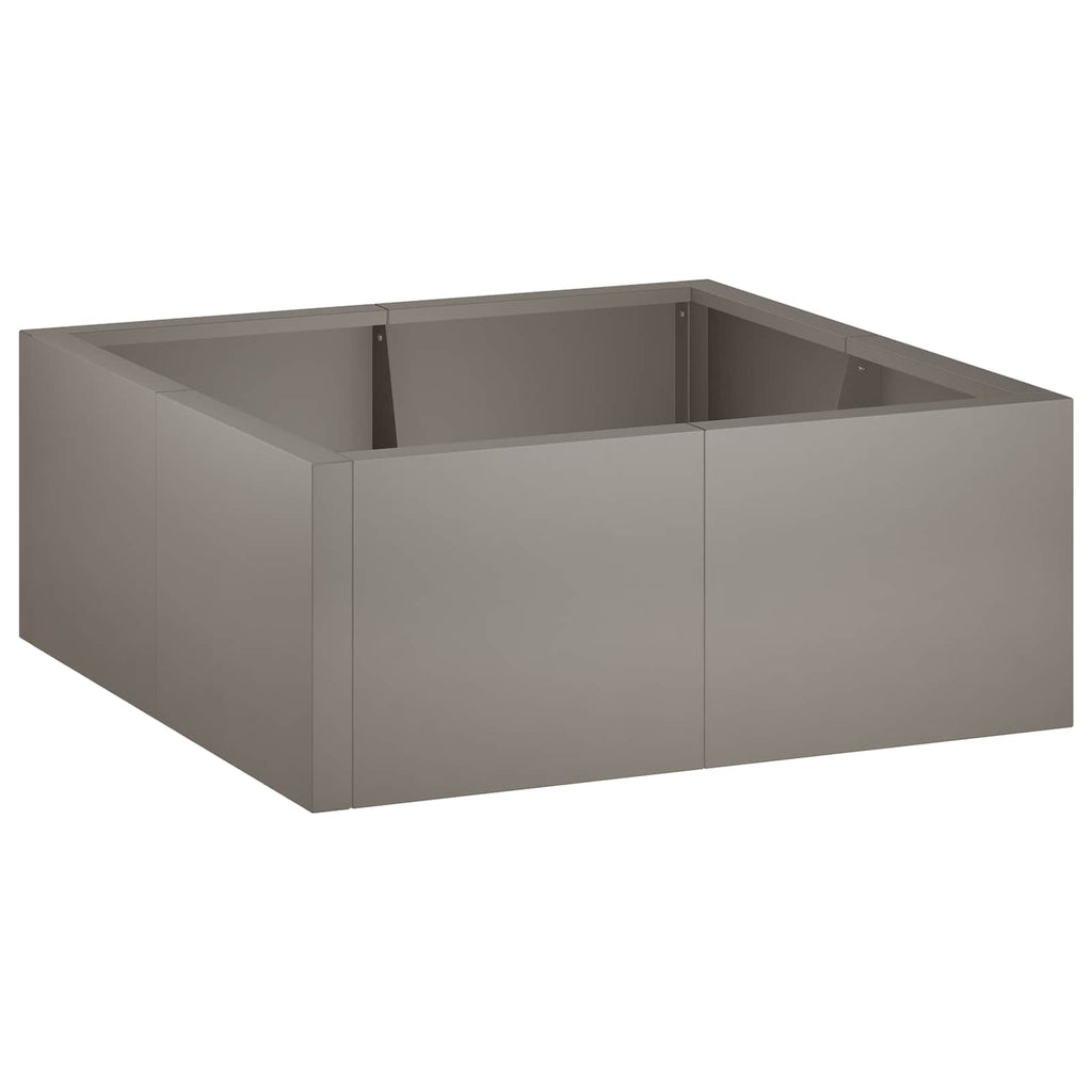 vidaXL Mur oporowy 4 szt. 100 x 100 x 50 cm Stal kortenowska Rdzawy