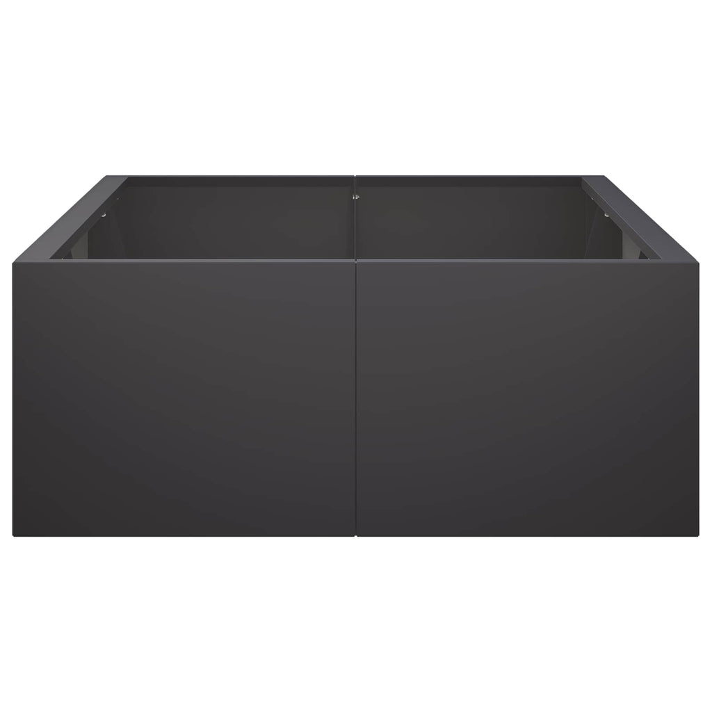 vidaXL Mur oporowy 6 szt. 200 x 100 x 30 cm Stal Czarny