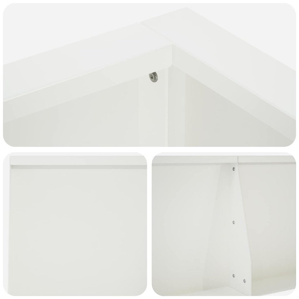 vidaXL Mur oporowy 6 szt. 200 x 100 x 30 cm Stal Biały