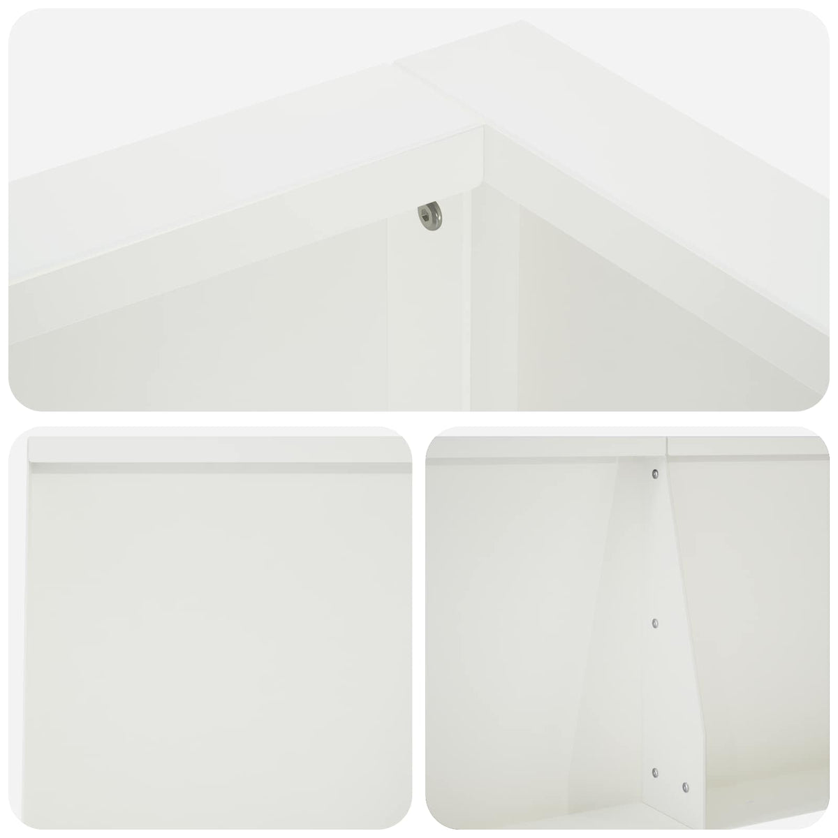 vidaXL Mur oporowy 6 szt. 200 x 100 x 30 cm Stal Biały