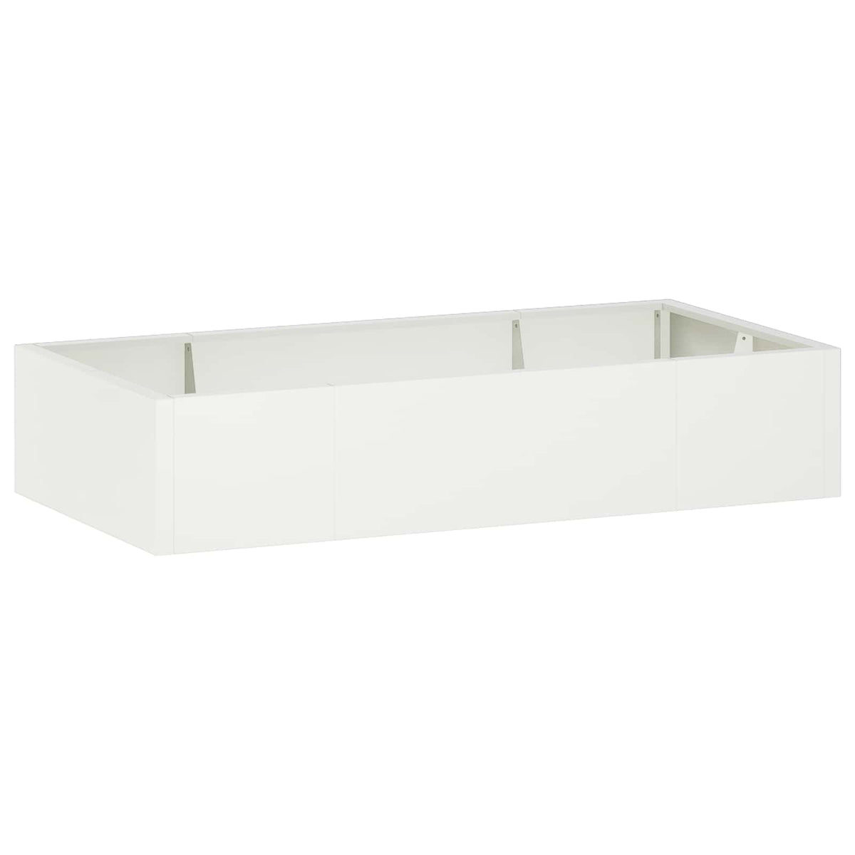 vidaXL Mur oporowy 6 szt. 200 x 100 x 30 cm Stal Biały