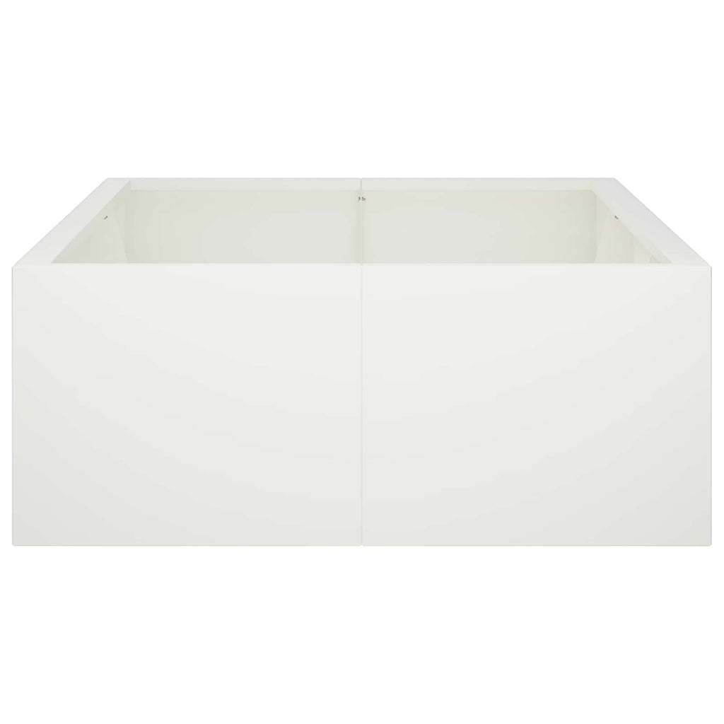 vidaXL Mur oporowy 6 szt. 200 x 100 x 30 cm Stal Biały