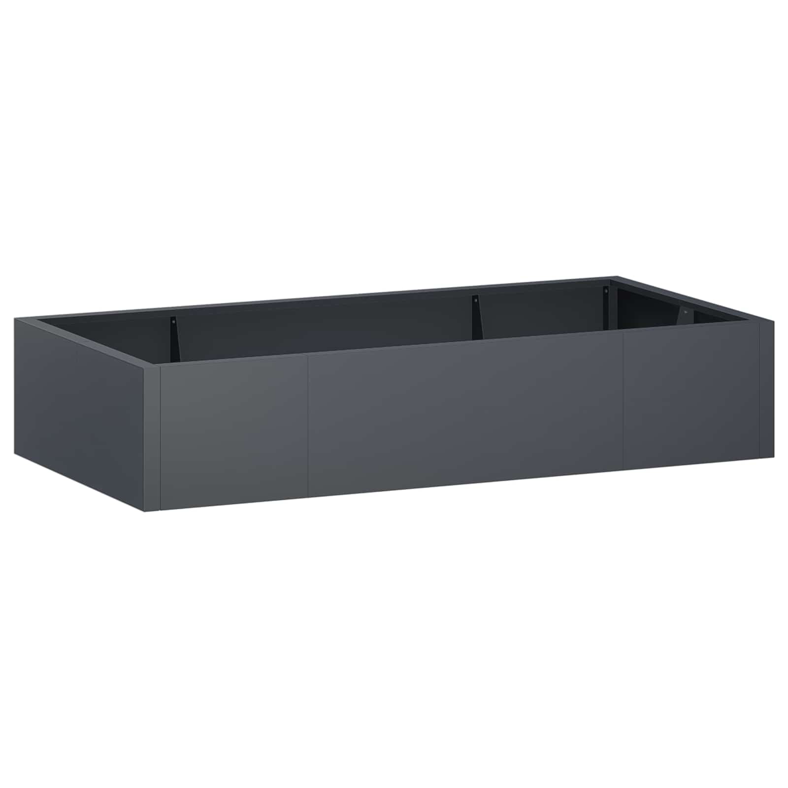 vidaXL Mur oporowy 6 szt. 200 x 100 x 30 cm Stal antracytowy