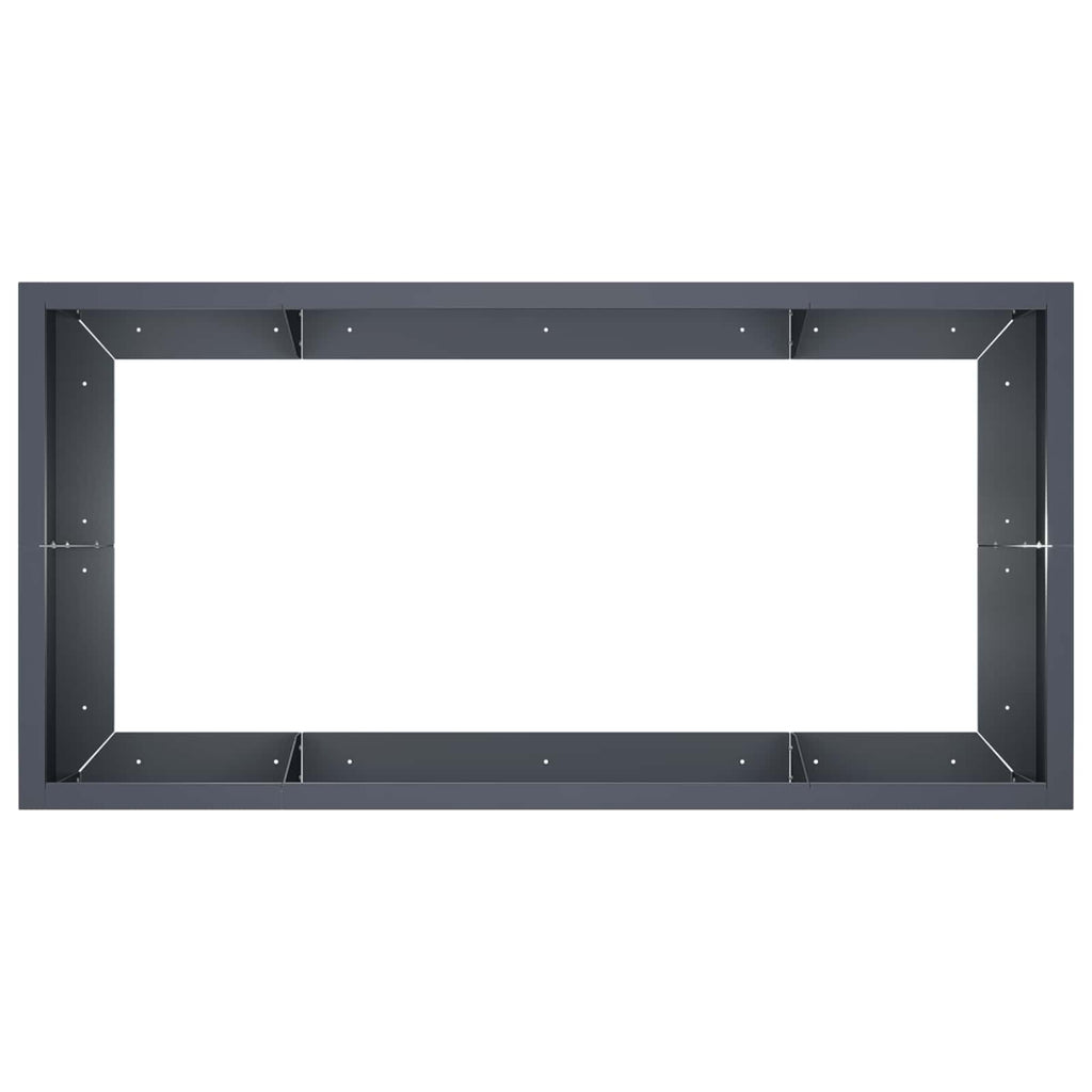 vidaXL Mur oporowy 6 szt. 200 x 100 x 30 cm Stal antracytowy