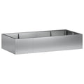 vidaXL Mur oporowy 6 szt. 200 x 100 x 30 cm Stal ocynkowana srebrny