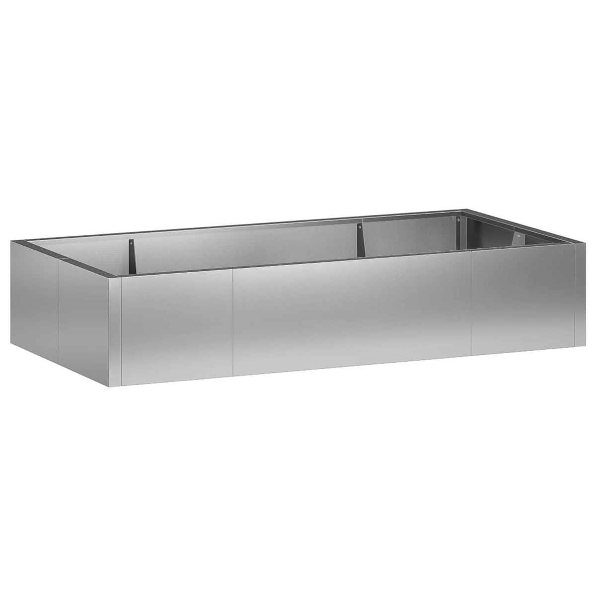 vidaXL Mur oporowy 6 szt. 200 x 100 x 30 cm Stal ocynkowana srebrny