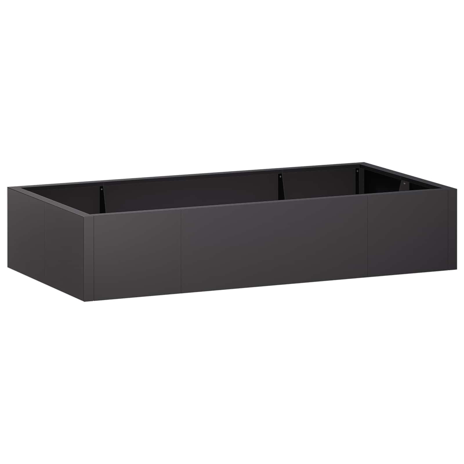 vidaXL Mur oporowy 6 szt. 200 x 100 x 40 cm Stal Czarny