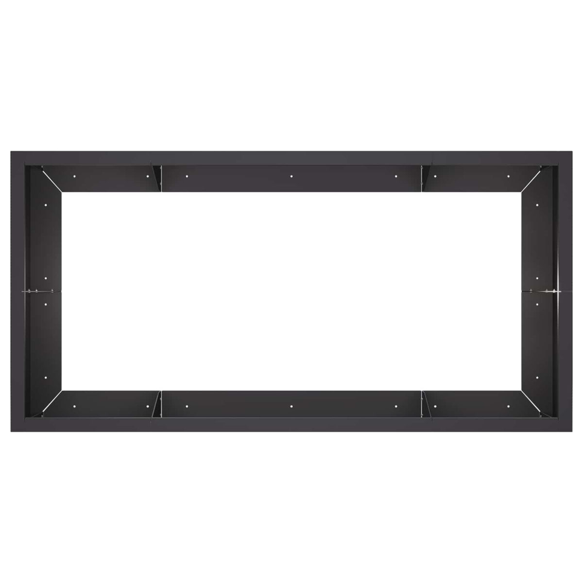 vidaXL Mur oporowy 6 szt. 200 x 100 x 40 cm Stal Czarny