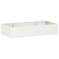 vidaXL Mur oporowy 6 szt. 200 x 100 x 40 cm Stal Biały