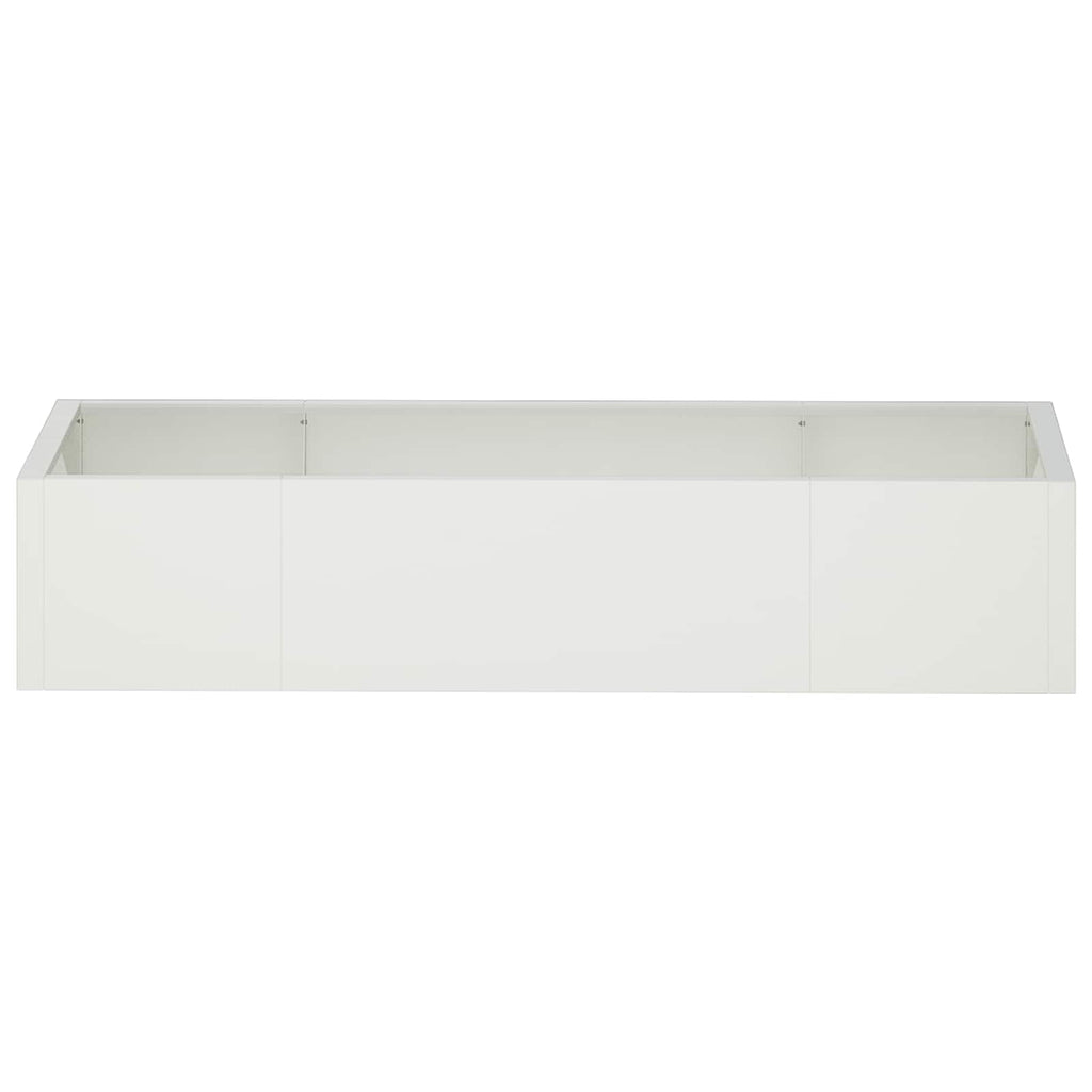 vidaXL Mur oporowy 6 szt. 200 x 100 x 40 cm Stal Biały