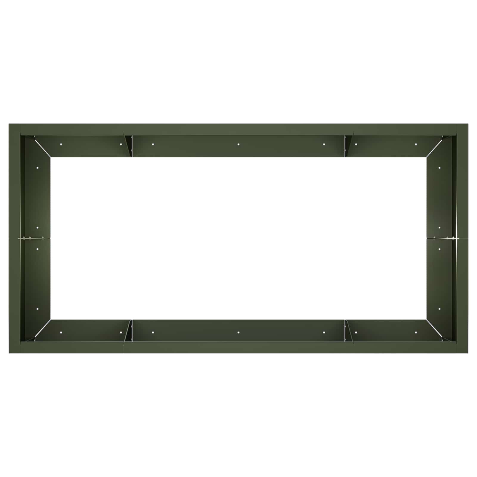 vidaXL Mur oporowy 6 szt. 200 x 100 x 40 cm Stal Oliwkowy zielony