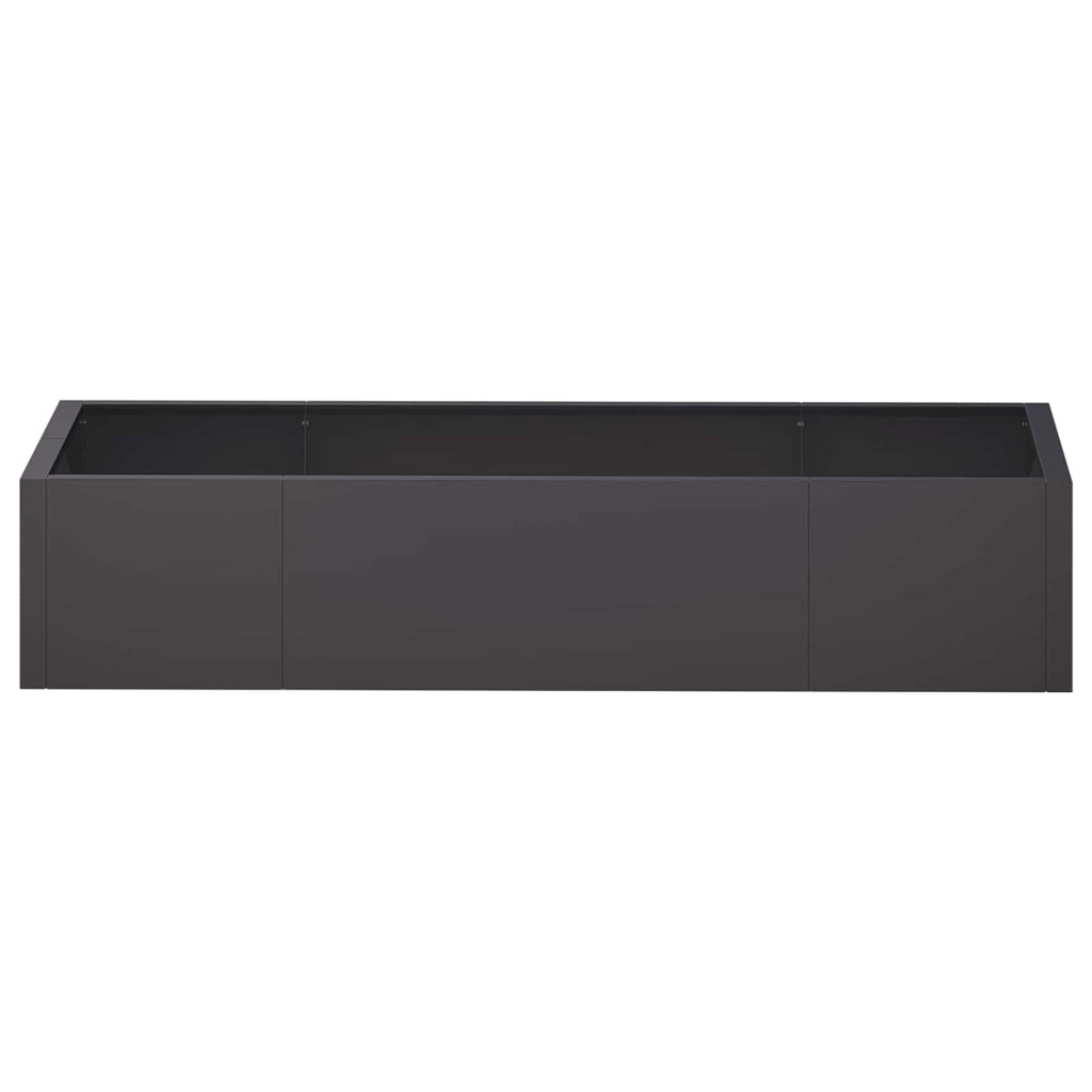 vidaXL Mur oporowy 6 szt. 200 x 100 x 50 cm Stal Czarny