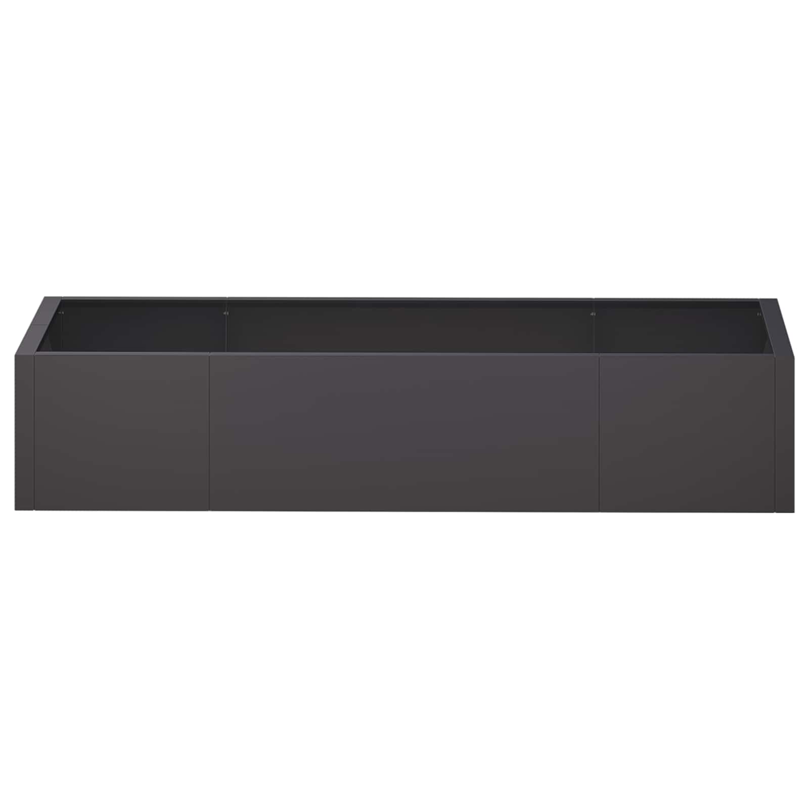 vidaXL Mur oporowy 6 szt. 200 x 100 x 50 cm Stal Czarny